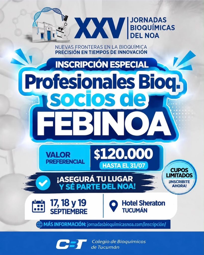 XXV Jornadas Bioquímicas del NOA